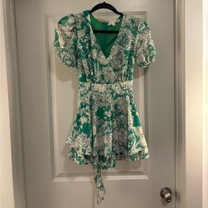 Floral Green Dress